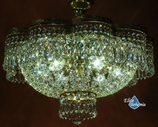 Elita bohemia Plafon kryształowy na 9 żarówek - Bohemia L 728/9/05 - Lampy sufitowe - miniaturka - grafika 5