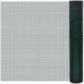 Ogrodzenia - vidaXL vidaXL Siatka ogrodzeniowa czworokątna, ocynkowana z tworzywa PCV 1m x 25m - miniaturka - grafika 1