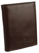 Portfele - PolskaGalanteria.pl Portfel Męski PolskaGalanteria (PL) Skórzany Pionowy Skóra Cielęca Jedno Skrzydełko Czekoladowy 411 - miniaturka - grafika 1
