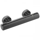 Baterie podtynkowe - Laveo Laveo bateria natryskowa ścienna termostatyczna Pretto BAO 94TD grafit - miniaturka - grafika 1