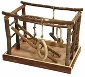 Akcesoria dla ptaków - Kerbl 82949 ptak miejsca do gry z naturalnego drewna i bawełna, 35 x 25 x 25 cm - miniaturka - grafika 1