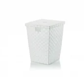 Kosze na bieliznę - Kela Alvaro - kosz na pranie, 40 × 40 × 52 cm, biały, KE-23071 - miniaturka - grafika 1