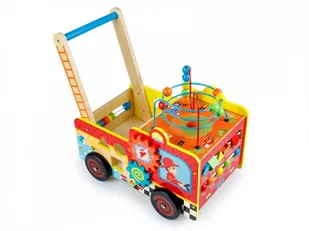 HH POLAND DREWNIANY CHODZIK EDUKACYJNY STRAŻ POŻARNA PCHACZ HH-HM013238 - Pchacze - miniaturka - grafika 5