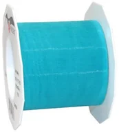 Pasmanteria - Pattberg Na prezent 72 MM 25 m Sheer  taśma organza, turkusowy 6017525-703 - miniaturka - grafika 1