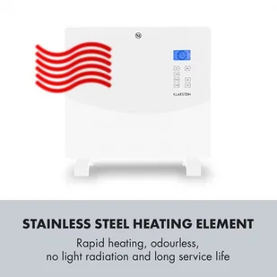 Klarstein Klarstein Norderney Grzejnik konwekcyjny termostat timer 1000 W 20 m kolor biały ACO14-Norderney1000W - Ogrzewanie przenośne - miniaturka - grafika 3