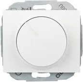 Wyłączniki światła i elektryczne - Abex OBI Ściemniacz Nova Moduł obrotowy biały - miniaturka - grafika 1