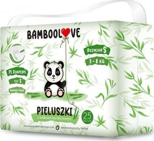 PIELUCHY Z WŁÓKNEM BAMBUSOWYM ROZMIAR S 3 - 8 kg (25 szt.) - BAMBOOLOVE - Pieluchy - miniaturka - grafika 3