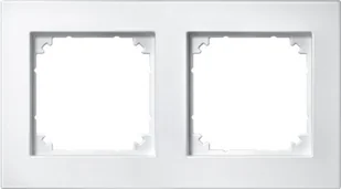 Merten 486219 m-Plan ramek, 2-krotnie, biel polarna 1325468 - Wyłączniki światła i elektryczne Merten 486219 m-Plan ramek, 2-krotnie, biel polarna 1325468 - Wyłączniki światła i elektryczne - miniaturka - grafika 1