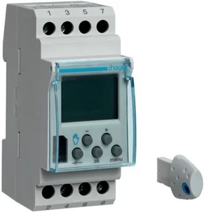 Hager Polo Zegar cyfrowy 1-kanałowy tygodniowy 16A EG103 - Programatory czasowe - miniaturka - grafika 2