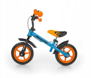 Rowerek biegowy Dragon z hamulcem blue-orange - Rowerki biegowe - miniaturka - grafika 3