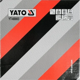 Yato TARCZA DIAMENTOWA DO BETONU 350x25,4MM CIĘCIE NA SUCHO I NA MOKRO - Tarcze do pił - miniaturka - grafika 2