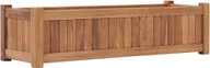 Donice - vidaXL Podwyższona donica 100x30x25 cm, lite drewno tekowe - miniaturka - grafika 1