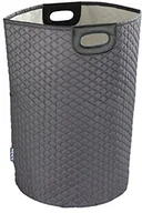 Kosze na bieliznę - Wenko torba na pranie wabo Szary kosz na pranie pojemność 75 L, poliester, ciemnoszary, 40 x 40 x 60 cm 62037100 - miniaturka - grafika 1