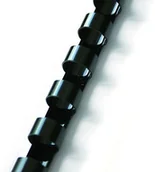 Grzbiety do bindownic - Argo Grzbiety plastikowe do bindowania 19mm/100szt. - czarne 405192 - miniaturka - grafika 1