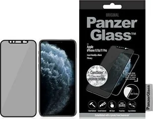 PanzerGlass Szkło ochronne Edge to Edge Privacy dla iPhone X/Xs/11 Pro czarne Swarovski CamSlider P2680) - Szkła hartowane na telefon - miniaturka - grafika 2
