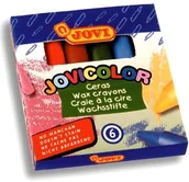 Kredki, ołówki, pastele i pisaki - Jovi Kredki świecowe 6 kolorów Jovi 707534 - miniaturka - grafika 1