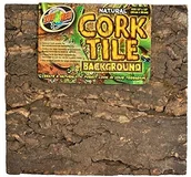 Dekoracje do terrarium - Zoo Med NCB Natural Cork Tile Background, tylna ścianka zapewnia terrariach o wyglądzie drzewo kory, 30 x 45 cm - miniaturka - grafika 1