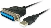Huby USB - Equip Equip Kabel przejściowy USB na równoległy 1,5 m czarny 133383 - miniaturka - grafika 1