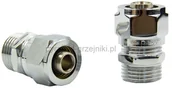 Akcesoria grzewcze - Varioterm Złączka zaciskowa GZ x 1/2 - chrom Pex - alu-pex R187MX048-02 - miniaturka - grafika 1