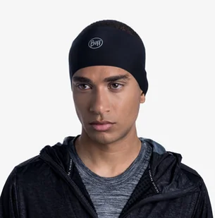 Buff Opaska na głowę TECH FLEECE HEADBAND Solid Black - Czapki i chusty sportowe damskie - miniaturka - grafika 2
