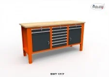 Malow Stół narzędziowy SWT 17/07 "TRÓJKA" do warsztatu blat roboczy SWT17/07 - Stoły warsztatowe Malow Stół narzędziowy SWT 17/07 "TRÓJKA" do warsztatu blat roboczy SWT17/07 - Stoły warsztatowe - miniaturka - grafika 2