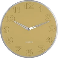 Zegary - Karlsson Zegar ścienny New Original 30 cm musztardowy KA5759YE - miniaturka - grafika 1