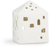 Oświetlenie świąteczne - Kähler Kähler URBANIA Świecznik Tealight - Domek Biały - Town House 691064 - miniaturka - grafika 1