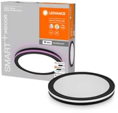 Lampy sufitowe - LEDVANCE SMART+ SMART+ WiFi Orbis Circle CCT RGB czarna - miniaturka - grafika 1