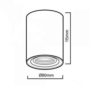 Maclean Oprawa natynkowa GU10 MCE422B mo - Oprawy, klosze i abażury - miniaturka - grafika 11