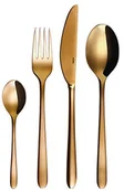 Zestawy sztućców - Sola sztućce, stal nierdzewna, złoty, 44 x 33 x 5 cm, 24-jednostek 105220 - miniaturka - grafika 1