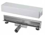 Odpływy liniowe - Odpływ Liniowy Ścienny Na Ścianę Balneo 80 CM Komp - miniaturka - grafika 1