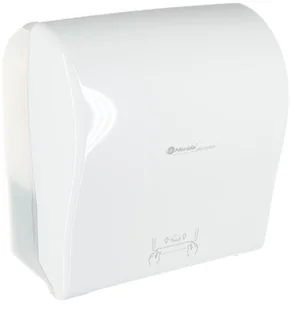Merida Automatyczny pojemnik na ręczniki papierowe w roli Maxi SOLID CUT plastik biały CJB304 - Dozowniki papieru i mydła dla firm - miniaturka - grafika 2