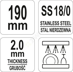 Yato SZCZYPCE DO PIECZENI 195MM YG-02730 - Wózki na żywność - miniaturka - grafika 2