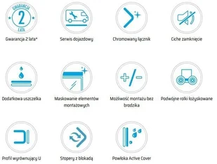Deante Zestaw Denver Slim 90x90 kabina kwadratowa z brodzikiem + syfon KQC_041P^#BAA-90-K^A407 - Kabiny prysznicowe - miniaturka - grafika 7
