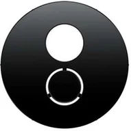 Klawisze i ramki - Berker R1/R3 czarny płytka do gniazda głośnikowego B_11962045 - miniaturka - grafika 1