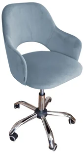 Fotel biurowy, krzesło biurowe ATOS Fotel obrotowy biurowy Milano BL06 szary błękit - Fotele i krzesła biurowe - miniaturka - grafika 2