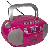 Radioodtwarzacze - Blaupunkt Boom Box 11 PLL | przenośne radio CD różowy B 11 PK PLL - miniaturka - grafika 1