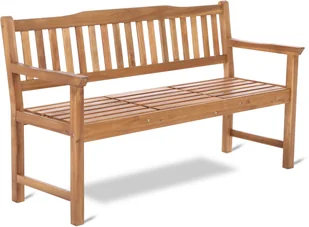 Home&Garden Ławka ogrodowa drewniana Akacja ze stolikiem 774606 - Ławki ogrodowe - miniaturka - grafika 3