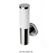 Lampy ogrodowe - GTV LAMPA OGRODOWA ŚCIENNA MILAN-A 40W E27 KINKIET PROSTY INOX OS-MILA00A-00 - miniaturka - grafika 1