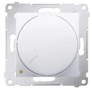 Simon SA SIMON54 Ściemniacz obrotowy dwubiegunowy do LED ściemnialnych 230V (moduł) 5-215W; biały *Wymagana instalacja 4-przewodowa DS9L2.01/11 - Klawisze i ramki - miniaturka - grafika 2