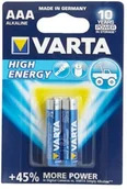 Baterie i akcesoria - Varta Bateria High Energy AAA 2 szt. - miniaturka - grafika 1