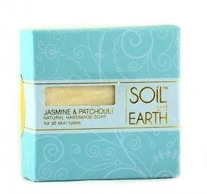 Soiland Earth Ręcznie robione w Indiach mydło 100% VEGAN Jaśmin i Paczuli, 100g Soil&Earth - Mydła Soiland Earth Ręcznie robione w Indiach mydło 100% VEGAN Jaśmin i Paczuli, 100g Soil&Earth - Mydła - miniaturka - grafika 1