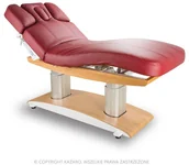 Stoły i łóżka do masażu - Kazaro Łóżko kosmetyczne LUNA H PLUS z podgrzewaniem burgundowe - miniaturka - grafika 1