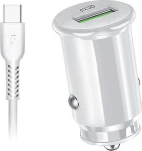 Extreme Ładowarka X Ładowarka Samochodowa 18W 3A QC3.0 USB + Kabel USB Typ C Ampere ACCU3QC30W+CC USB-C Quick Charge 3.0 biały 5901445621964 - Ładowarki samochodowe Extreme Ładowarka X Ładowarka Samochodowa 18W 3A QC3.0 USB + Kabel USB Typ C Ampere ACCU3QC30W+CC USB-C Quick Charge 3.0 biały 5901445621964 - Ładowarki samochodowe - miniaturka - grafika 1