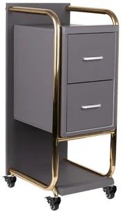 GABBIANO POMOCNIK FRYZJERSKI SOLO ZŁOTO SZARY 135396 - Meble fryzjerskie - miniaturka - grafika 7