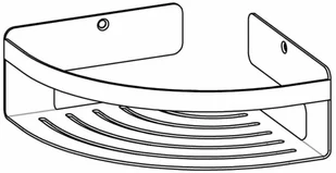 Tiger Narożny koszyk prysznicowy Caddy, srebrny, 1400430946 Coram - Koszyki łazienkowe - miniaturka - grafika 5