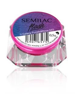 Semilac Semiflash - Efekt Galaxy Purple&Rosa 665 59076575 - Ozdoby do paznokci - miniaturka - grafika 2