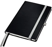 Notesy i bloczki - Leitz Style 44850094 notatnik, twarda oprawa, format A5, w linie, kolor satynowa czerń 44850094 - miniaturka - grafika 1