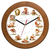 Zegary - Atrix Zegar drewniany rondo Crazy Kamasutra ATW301KS - miniaturka - grafika 1