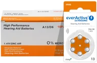Baterie i akcesoria - EverActive 300 x baterie do aparatów słuchowych ULTRASONIC 13 - miniaturka - grafika 1